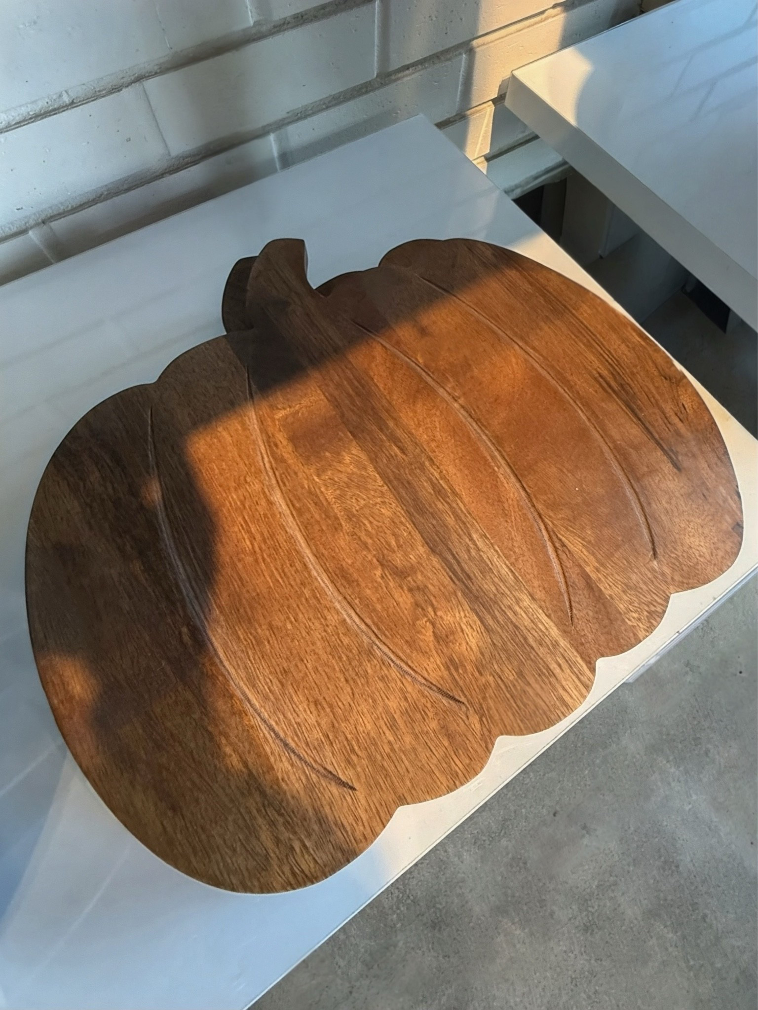 Pumpkin shaped wood serving, cutting + cheese and charcuterie board, for Halloween + Thanksgiving. Made of FSC®-certified mango wood.

#LTKSeasonal #LTKHome #LTKKids