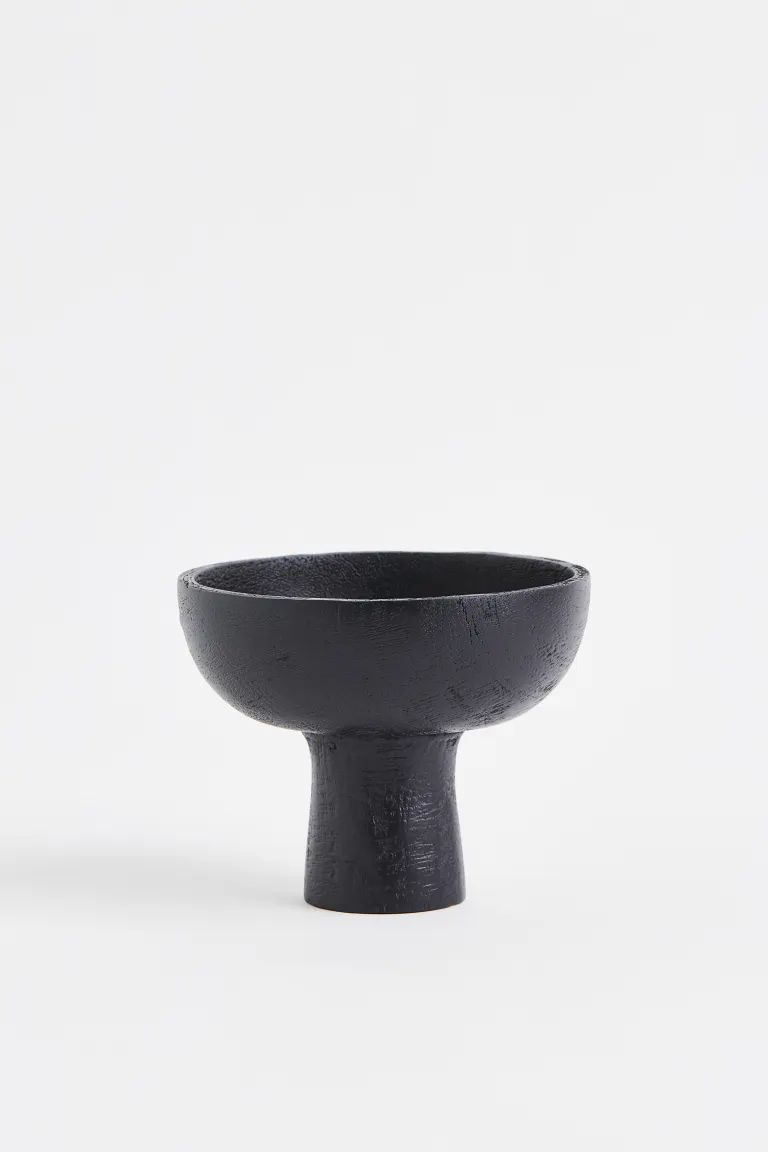 Small Wooden Pedestal Bowl | H&M (US + CA)