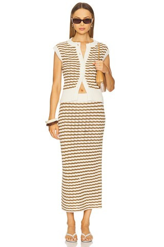 A.L.C. Margo Top in Parchment & Aged Bronze Stripe from Revolve.com | Revolve Clothing (Global)