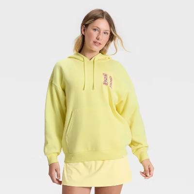 Women's Hooded Sweatshirt - JoyLab™ Light Yellow XL | Target