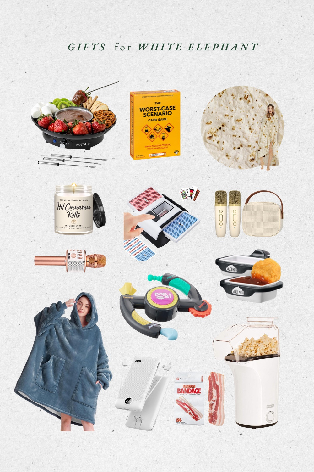 Gift ideas for white elephant. 🎁 

White elephant gifts, 2024 Christmas gifts, holiday gift ideas, ideas for gift exchange 

#LTKFindsUnder50 #LTKGiftGuide #LTKHoliday