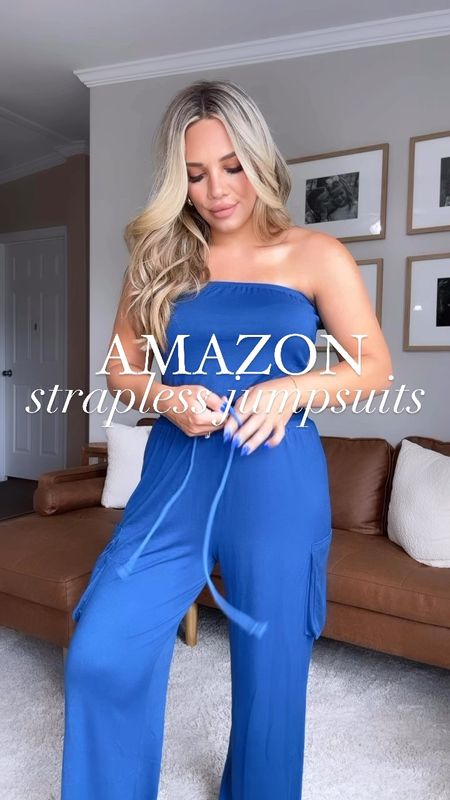 Amazon tube top jumpsuits they are available in many different colors. I’m a size medium because I’m 20 weeks pregnant but I do say that they fit true to size.

Amazon, Amazon fashion, jumpsuits, casual outfits 

#LTKStyleTip #LTKBump #LTKFindsUnder50