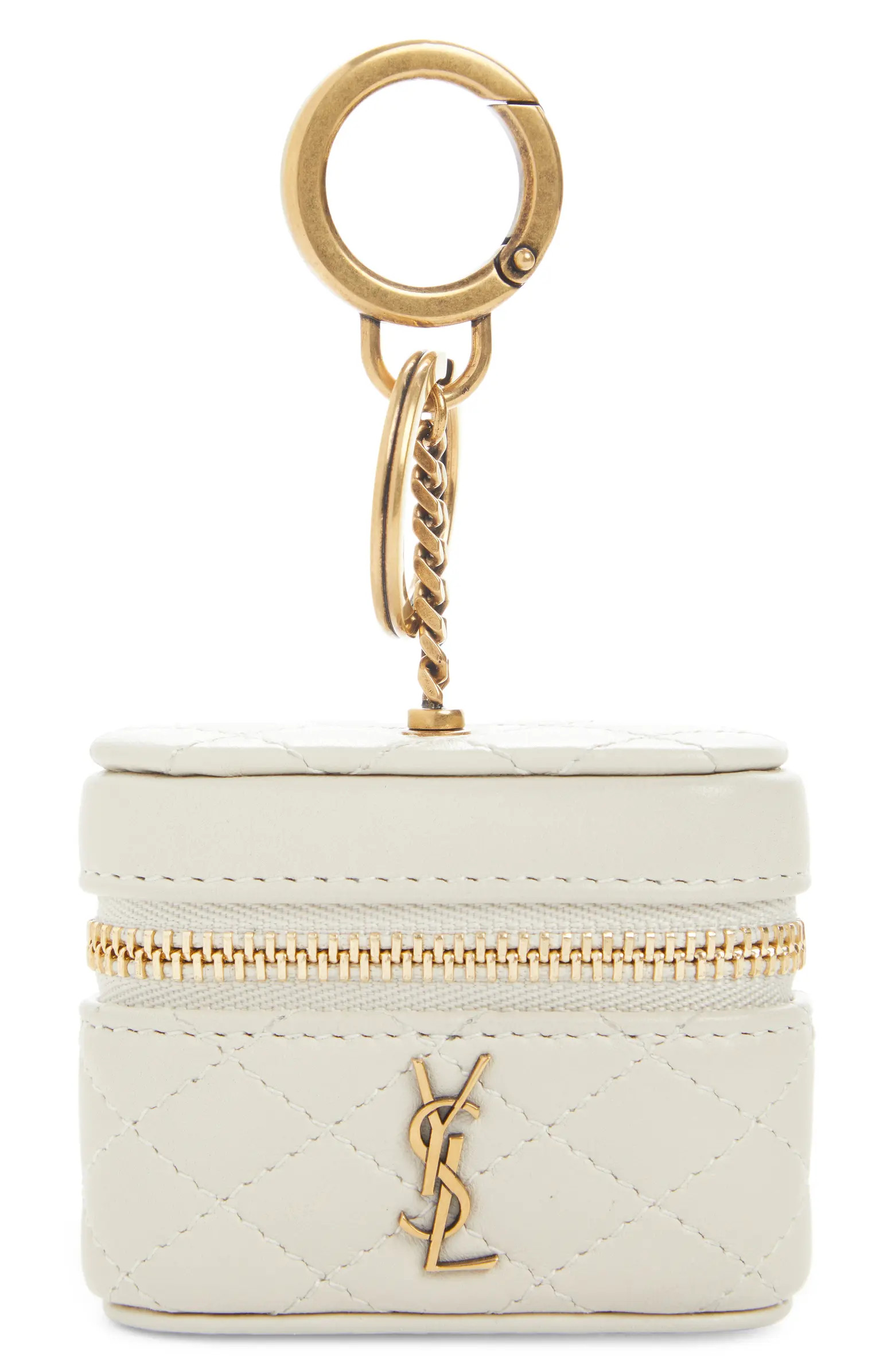 Saint Laurent Gaby Quilted AirPods Case | Nordstrom | Nordstrom