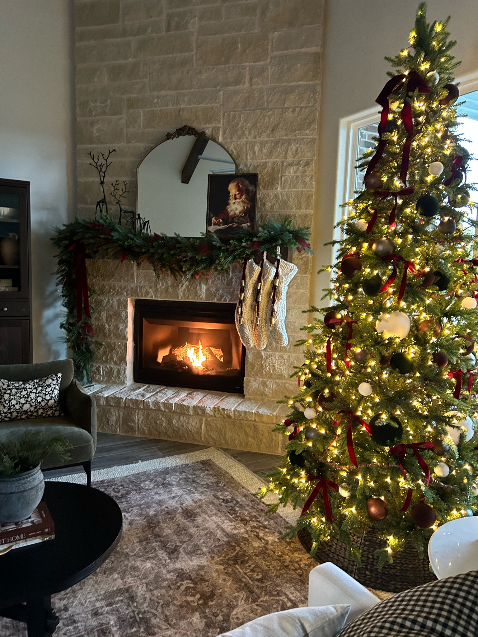 Christmas Living Room 
Cozy holiday living room 

#LTKHoliday #LTKStyleTip #LTKHome