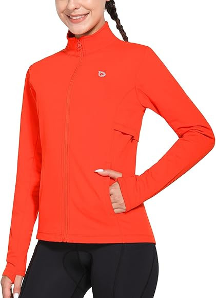 BALEAF Women's Fleece Running Jacket Water Resistant Full Zip Winter Cold Weather Gear Thermal Cycling Workout Jackets | Amazon (US)