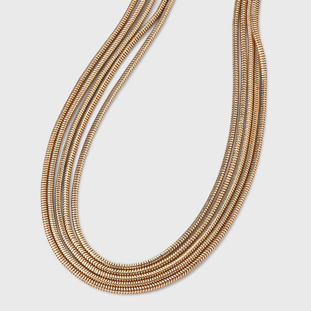 Row Chain Necklace - A New Day™ Gold | Target