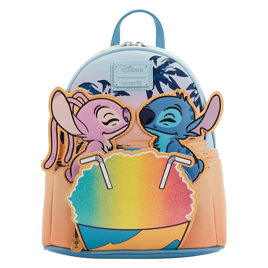 Loungefly Disney Lilo and Stitch Snow Cone Date Night Womens Double Strap Shoulder Bag Purse | Amazon (US)