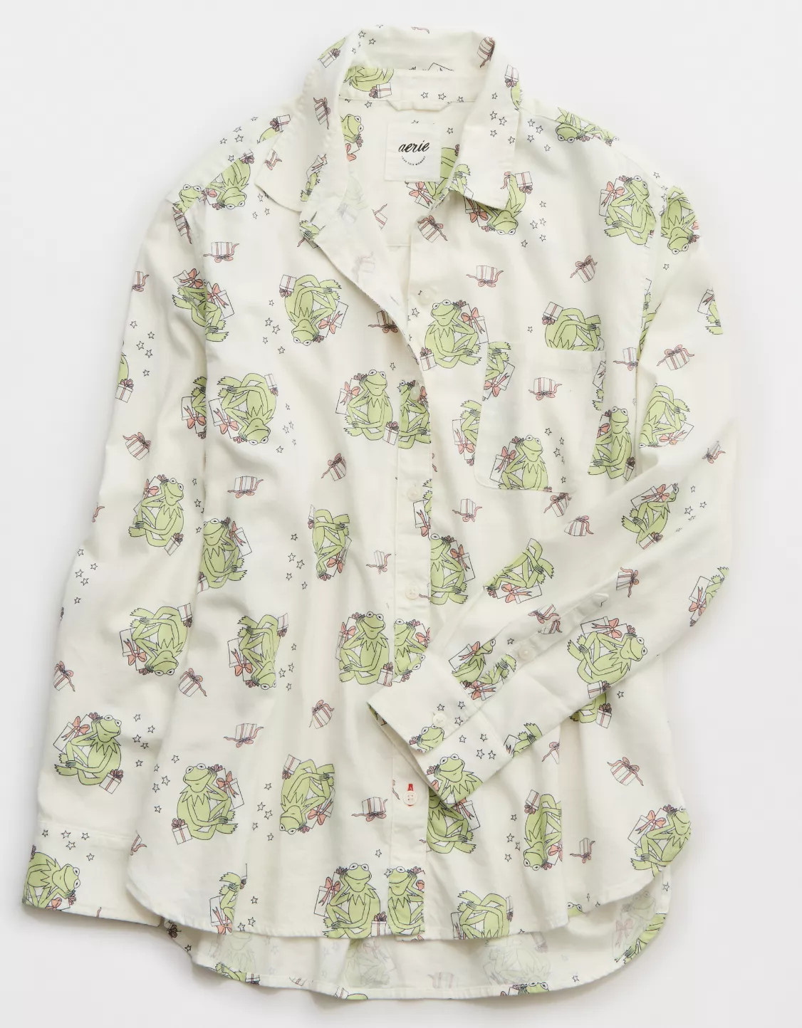 Aerie Disney Off-Duty Flannel Pajama Shirt | American Eagle Outfitters (US & CA)