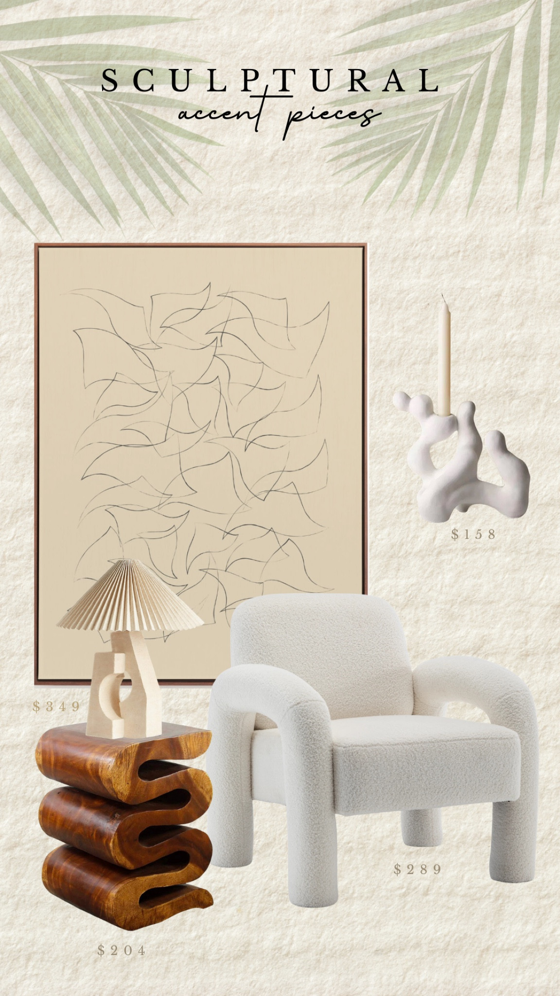 Last but not least, more trendy sculptural pieces for a little reading nook or a living room moment!

#LTKhome #LTKFind