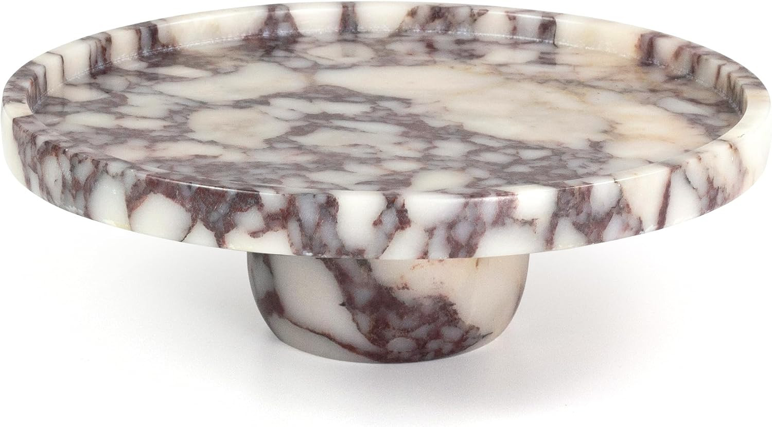 YMXYJM 9.8" Marble Decorative Tray with Ball Feet,Calacatta Viola | Amazon (US)