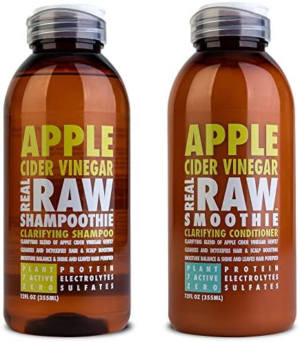 Amazon.com : Real Raw Apple Cider Vinegar Shampoo & Conditioner set - Cleanse & Hydrate - No Wate... | Amazon (US)