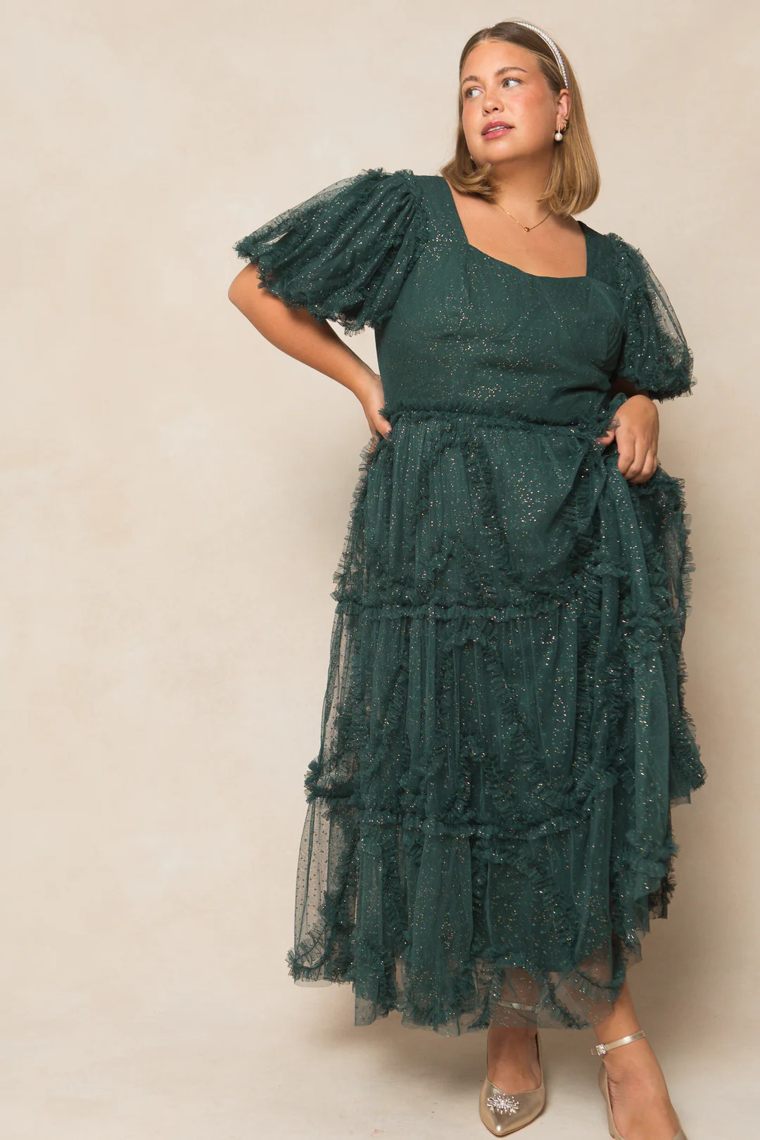Layla Dress in Emerald - FINAL SALE | Ivy City Co