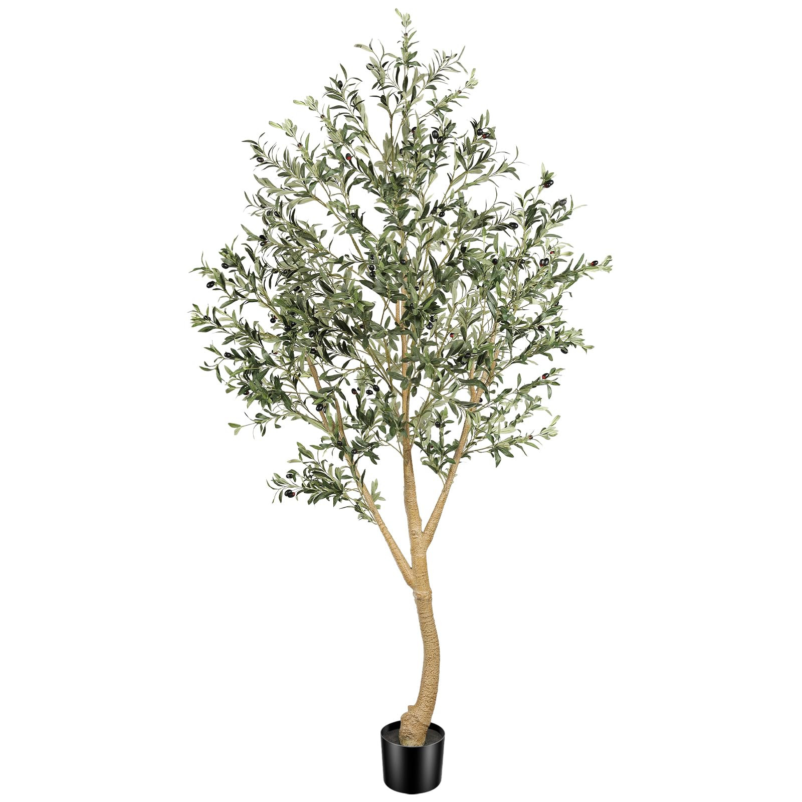 Realead 8ft Faux Olive Tree, Large Realistic Olive Trees Artificial Indoor, Tall Fake Olive Tree ... | Amazon (US)