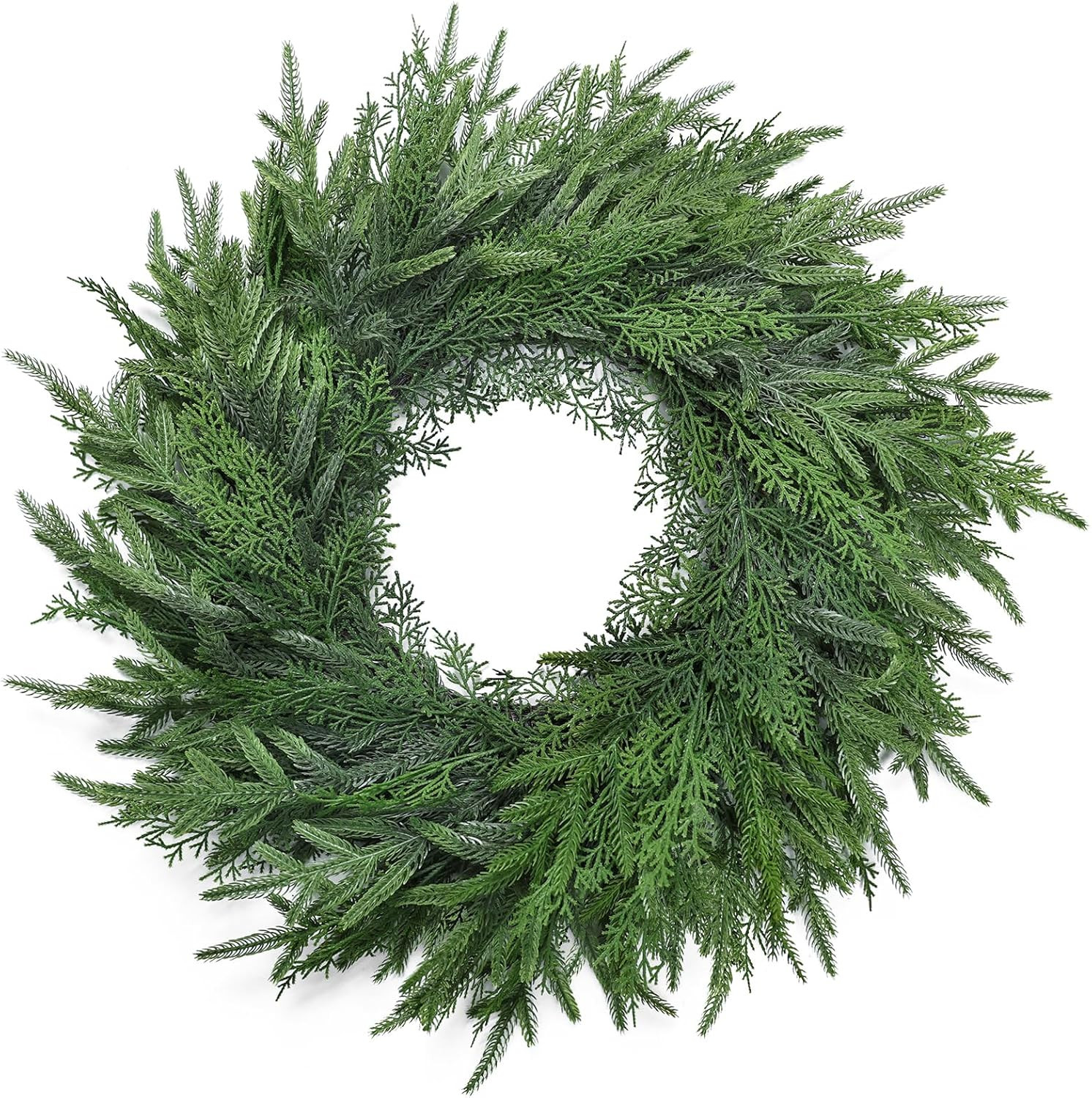 26 Inch Christmas Wreath for Front Door Artificial Pine Wreaths for Table Wall Window Indoor Outd... | Amazon (US)