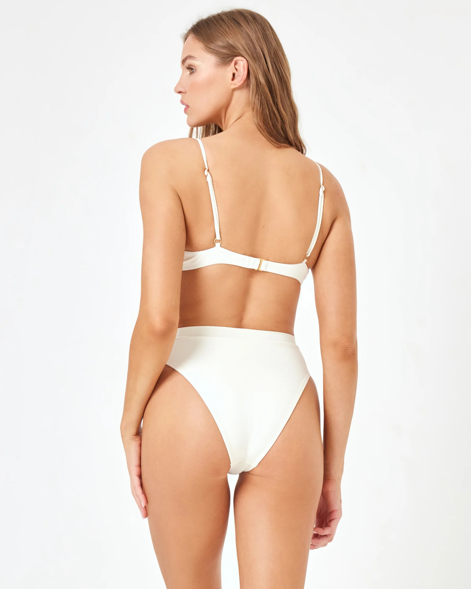 LSPACE X Anthropologie Sunrise Shell Bikini Top - Cream | L*Space