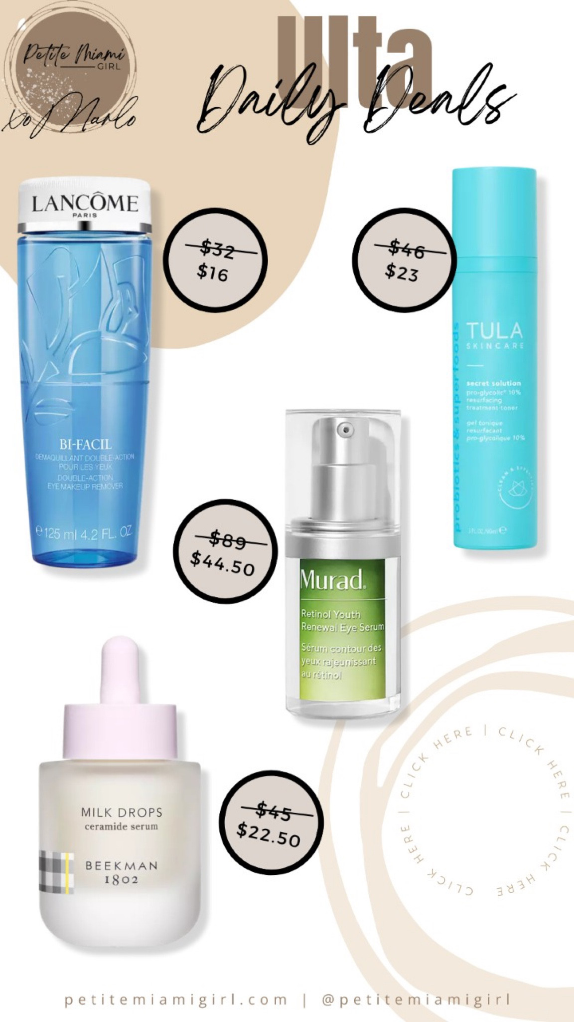 Ulta Daily Deals.

#LTKbeauty #LTKsalealert #LTKunder50
