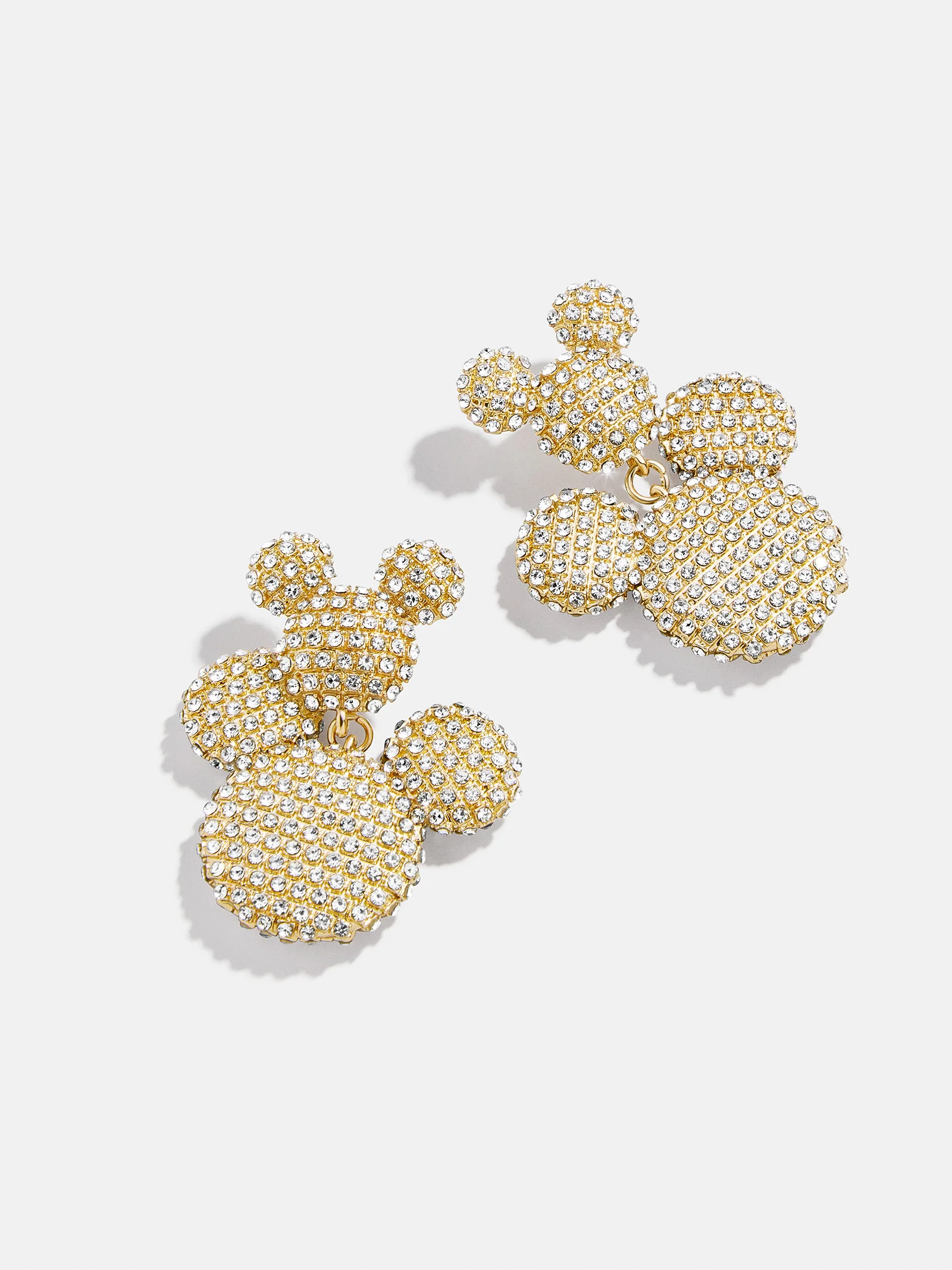 Disney Mickey Mouse Pavé Statement Earrings - Gold/Pavé | BaubleBar