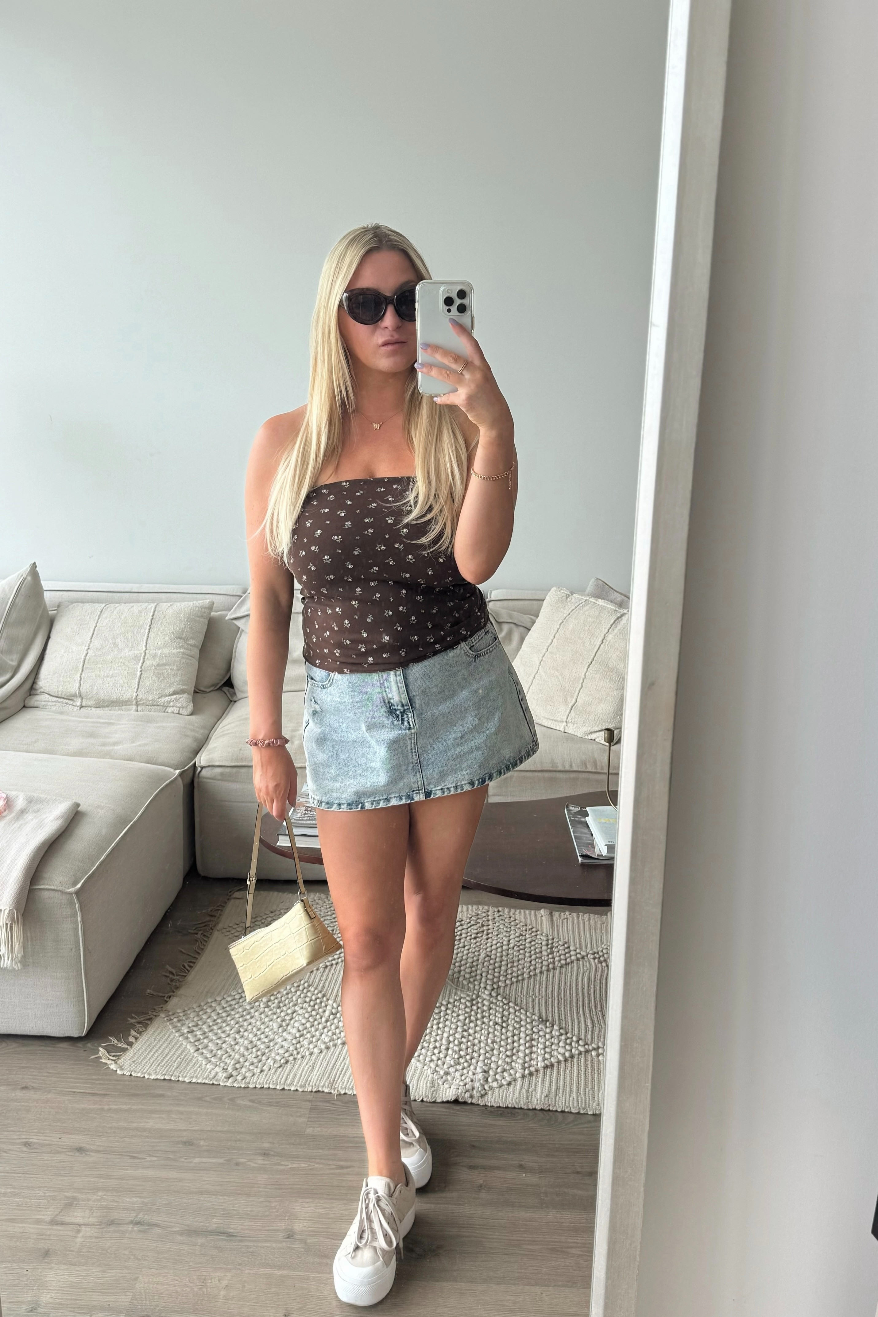 summer weekend outfit • size down in top. shoes + bag sold out, adding similar! 

 #LTKootd