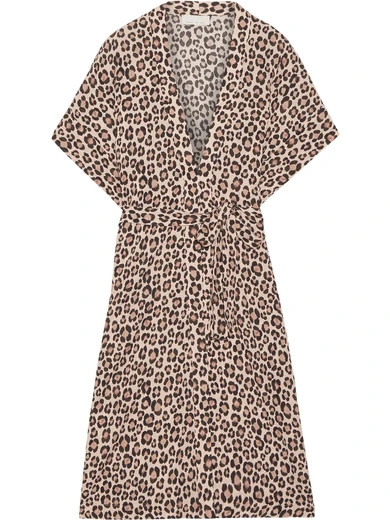 Fleur Du Mal - Leopard-print Silk-satin Robe - Leopard print | NET-A-PORTER (UK & EU)