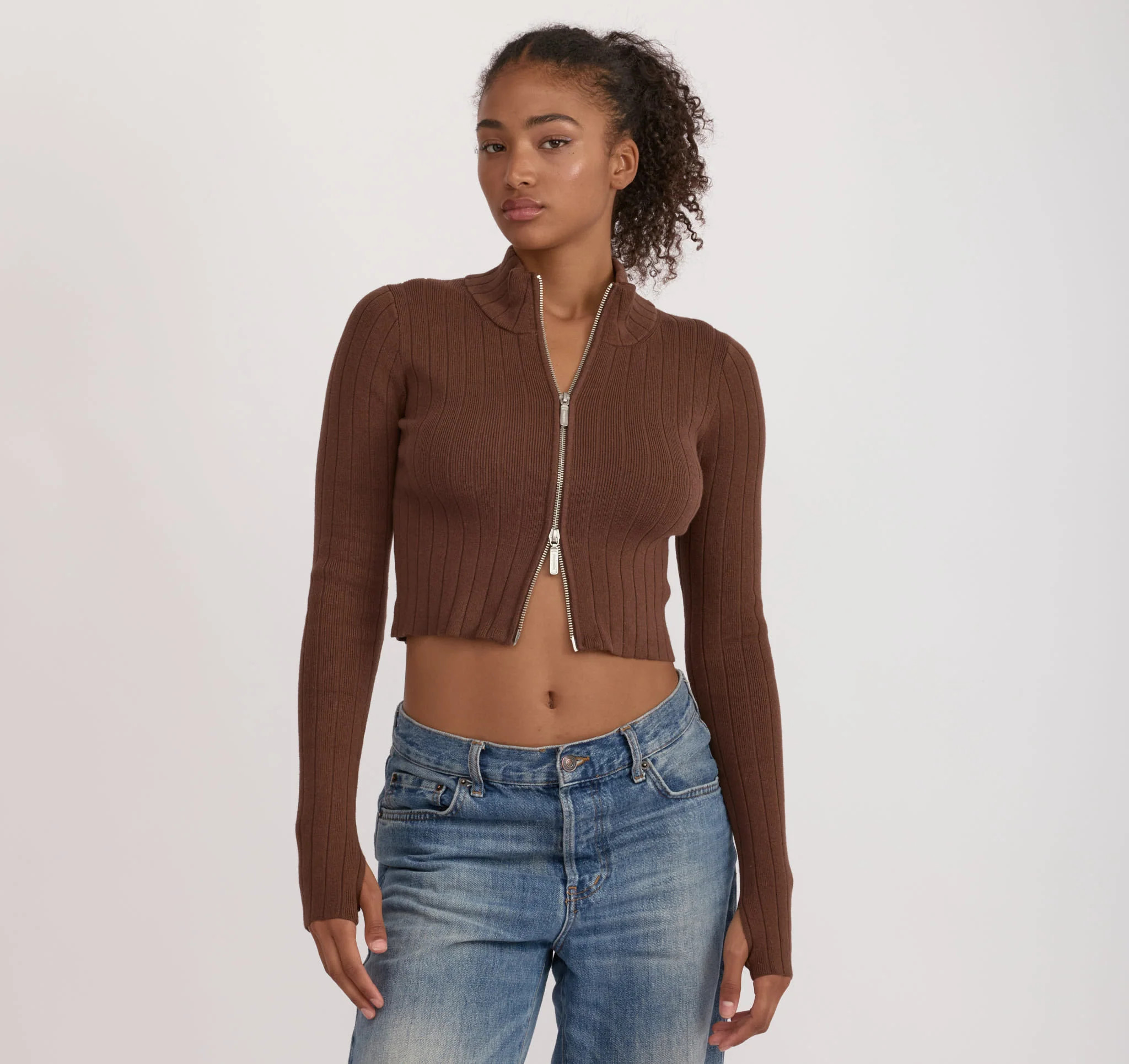 Soft Knit Rib Track Jacket | Organic Basics