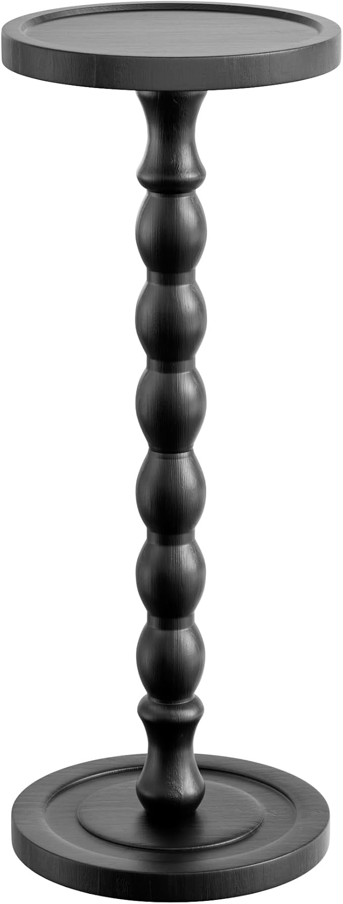 Rubber Woo\u0064\u200c Small Side Table, Solid Woo\u0064\u200c Round End Tables for Small Spaces,... | Amazon (US)