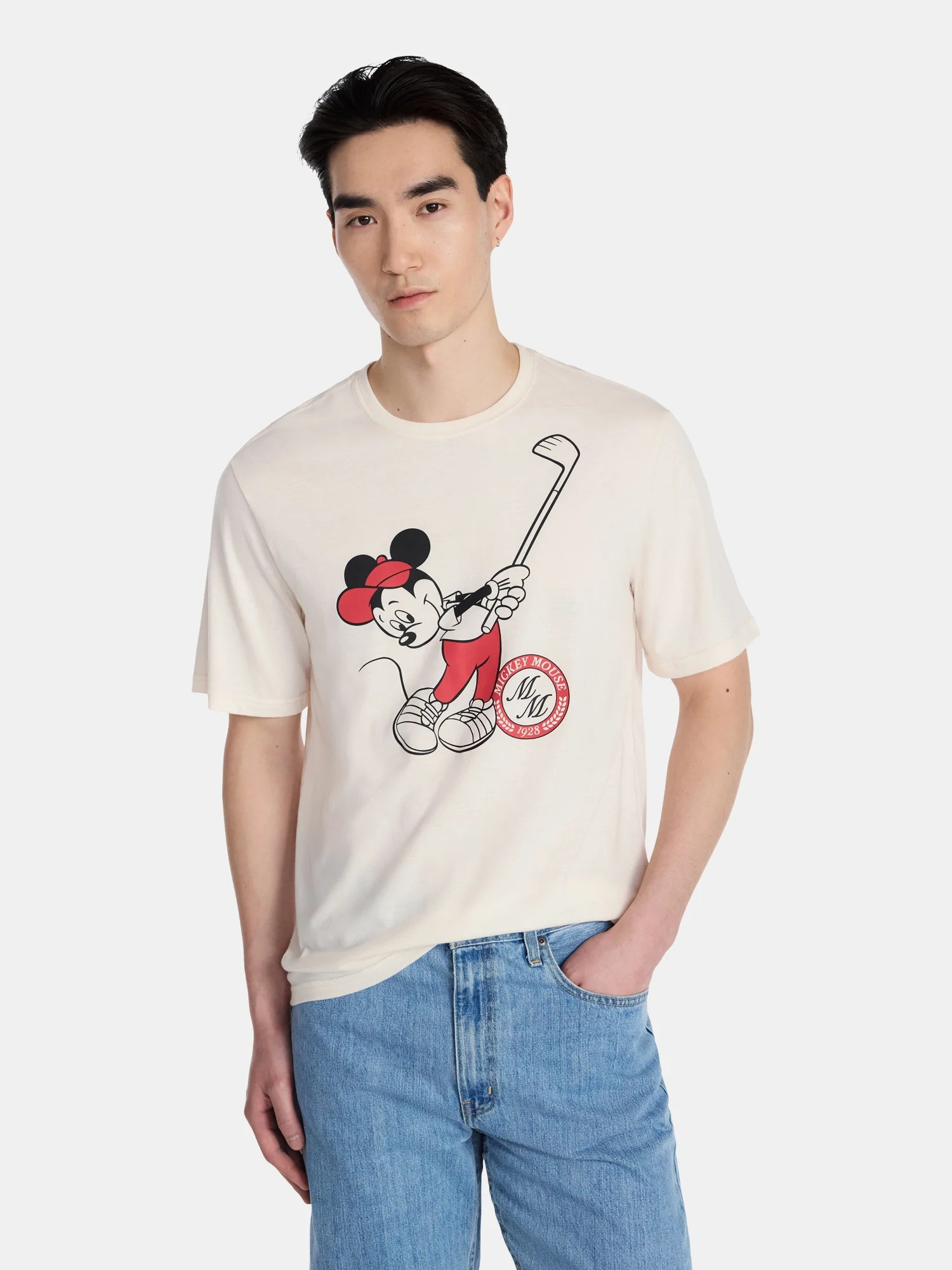 Mickey Mouse Men's Golf Graphic Tee with Short Sleeves, Sizes S-2XL | Walmart (US)
