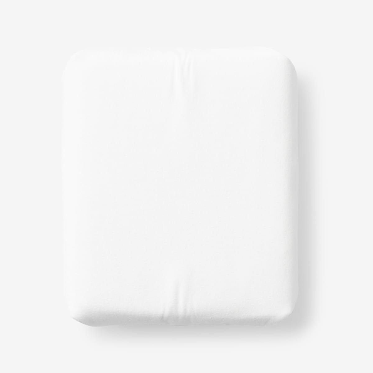 Premium Ultra-Cozy Cotton Flannel Fitted Bed Sheet - White, Queen | The Company Store