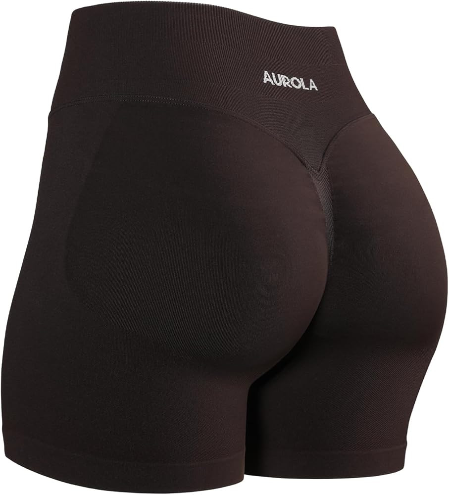 AUROLA Influence Workout Shorts for Women,2.5 3.5 4.5 5.5 6.5 No Roll Up Squat Proof Scrunch Seam... | Amazon (US)