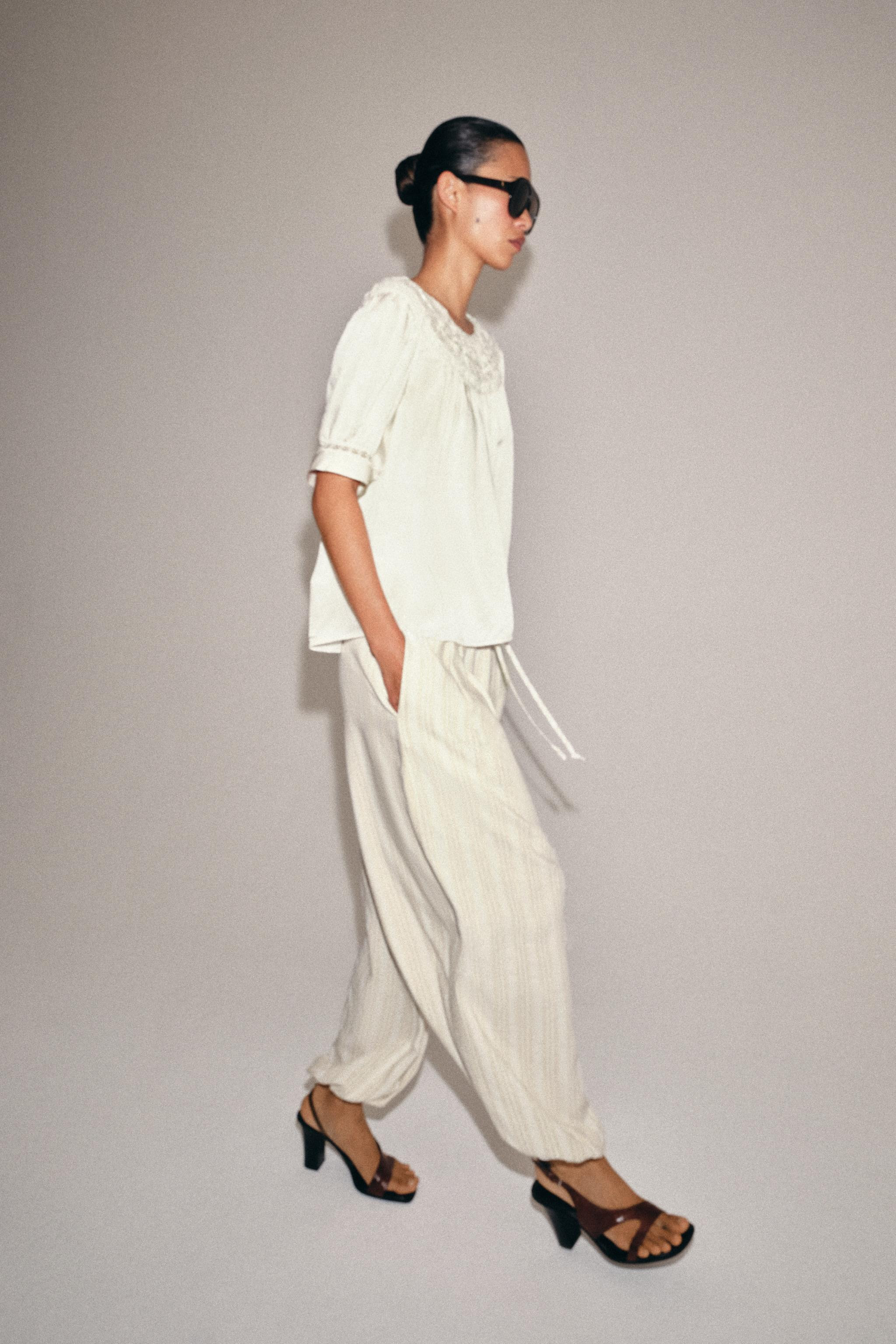 ZW COLLECTION STRIPED SAROUEL TROUSERS | Zara UK