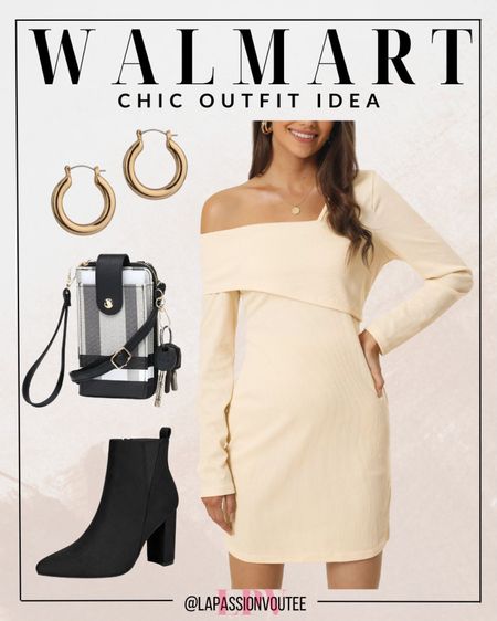 Unleash your Walmart Chic vibes with this one-shoulder wonder! Elevate the style game pairing it with trendy boots, a mini sling bag for essentials, and statement earrings. Effortless glam that won't break the bank – because looking fabulous should be as easy as a shopping spree at Walmart!

#LTKSeasonal #LTKHoliday #LTKstyletip