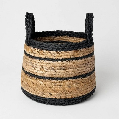 Natural Black Stripes Basket with Handles | Target