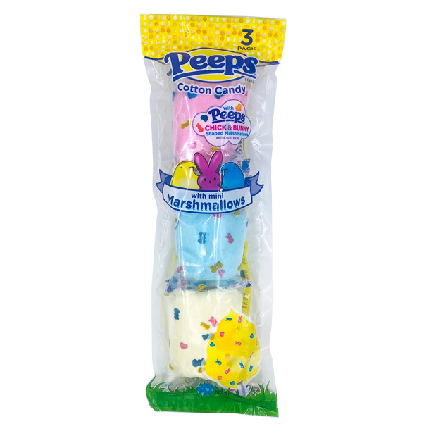 Peeps Cotton Candy 3-Pack with Marshmallows | Walmart (US)