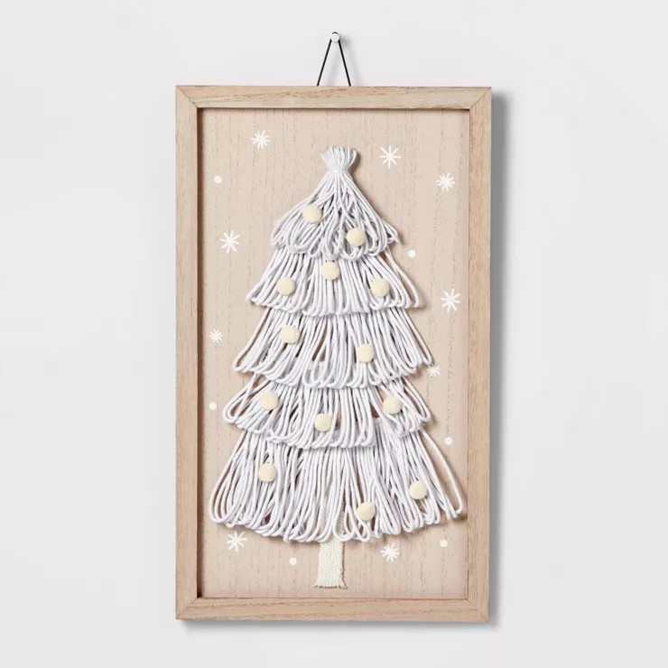 10" Fabric Loop Tree Wood Wall Sign - Wondershop™ | Target