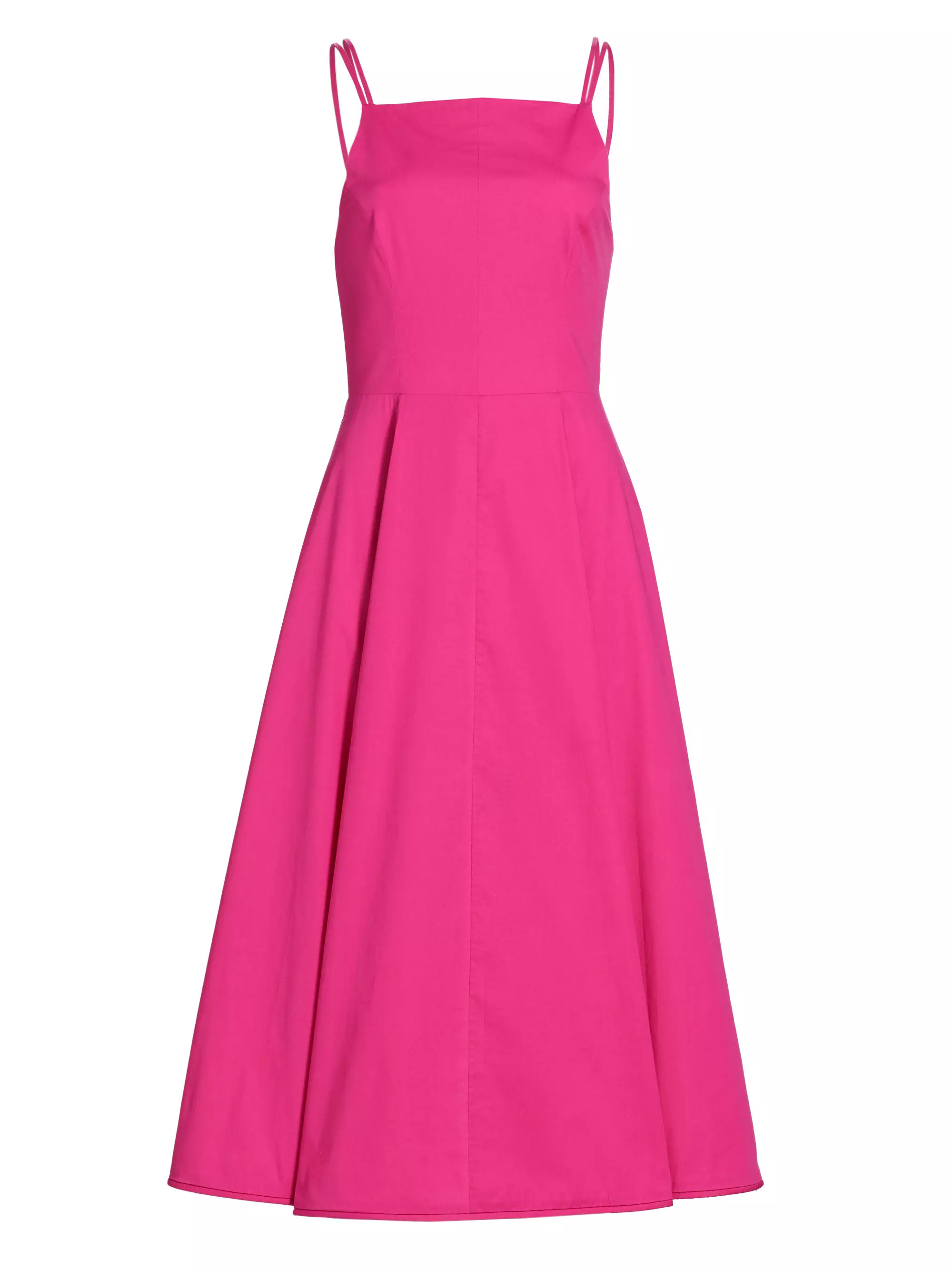 Jacinta Stretch Cotton Poplin Fit & Flare Midi-Dress | Saks Fifth Avenue