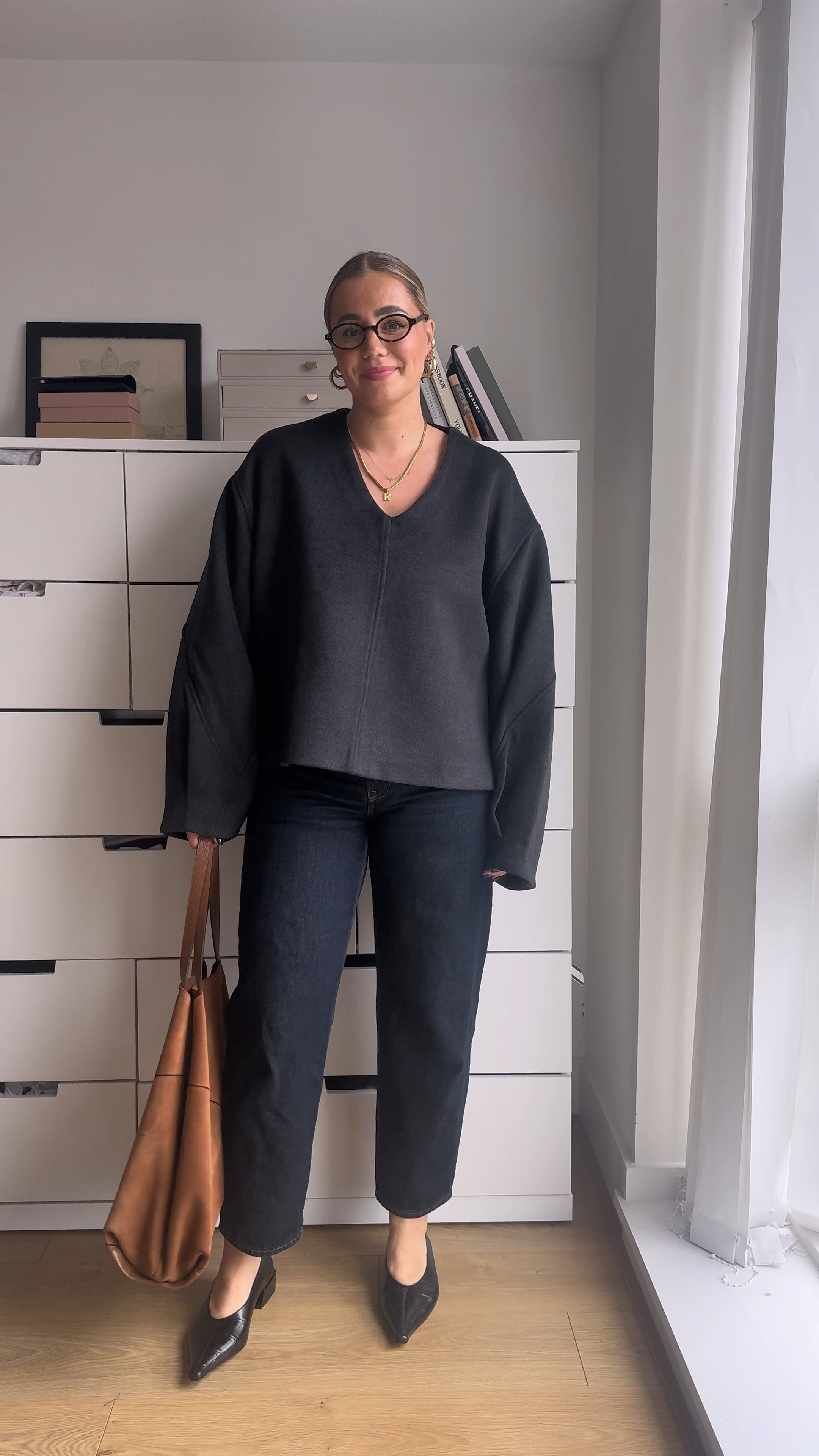 I’m wearing a size large in the jumper and a 31 in the heavy for reference x

#LTKcurves #LTKmidsize #LTKuk