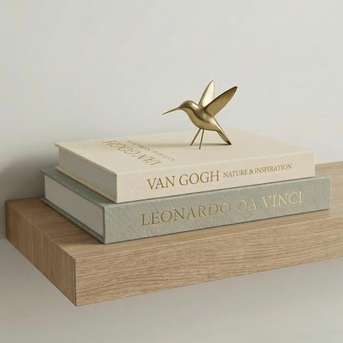 Aesthetic Decorative Books - Set of 2 Linen Boxes with Gold Lettering, Enhance Your Coffee Table,... | Amazon (US)