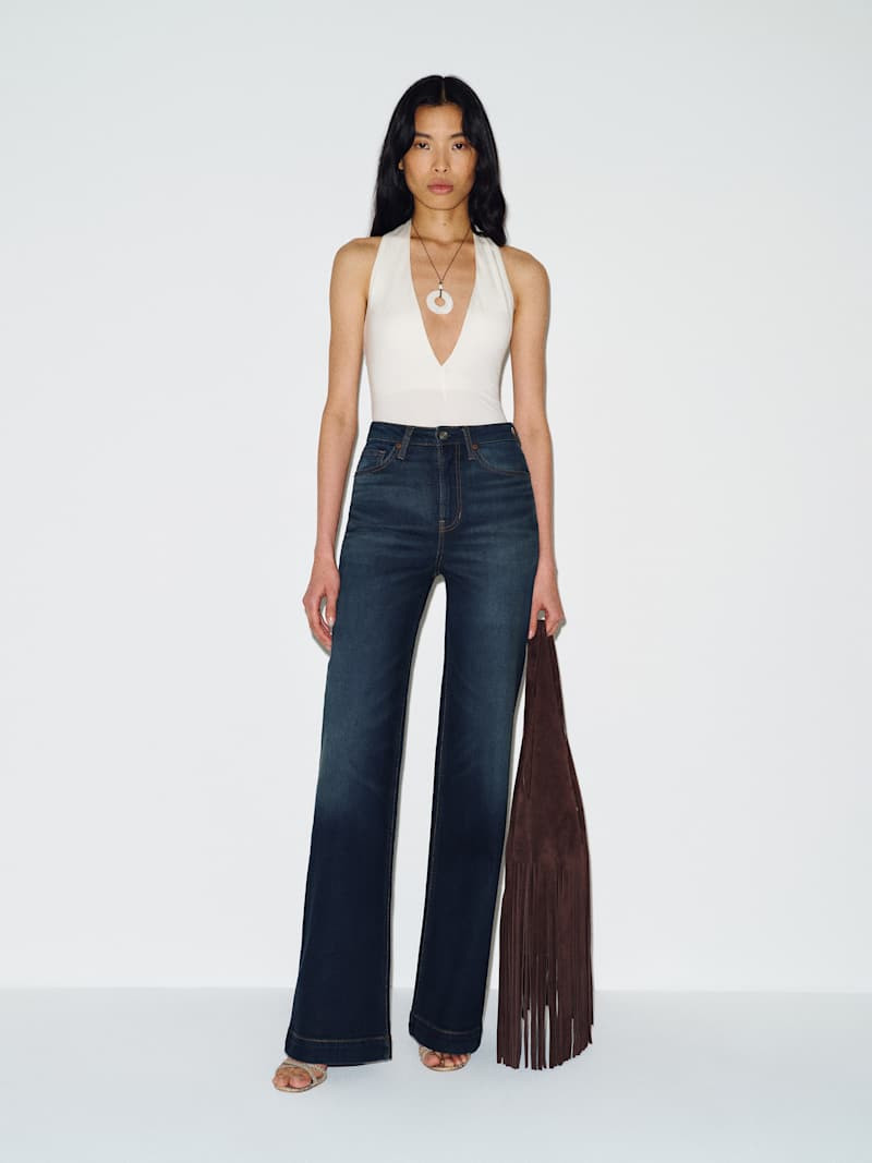 Bex Super Stretch High Rise Wide Leg Jeans | Reformation (Global)