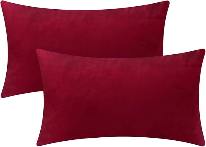 Rythome Set of 2 Comfortable Throw Pillow Covers for Bedding, Decorative Accent Cushion Sham Case... | Amazon (US)