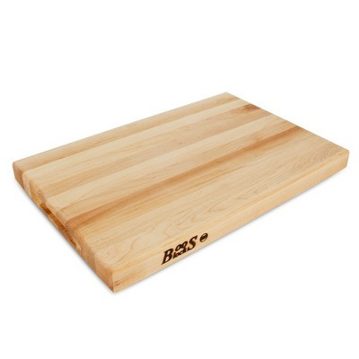 John Boos R-Board Series, Maple Cutting Board, 1.5" Thick Butcher Block - Wooden Reversible Kitchen Prep Chopping Slab w/ Built-In Finger Grips & Edge | Target