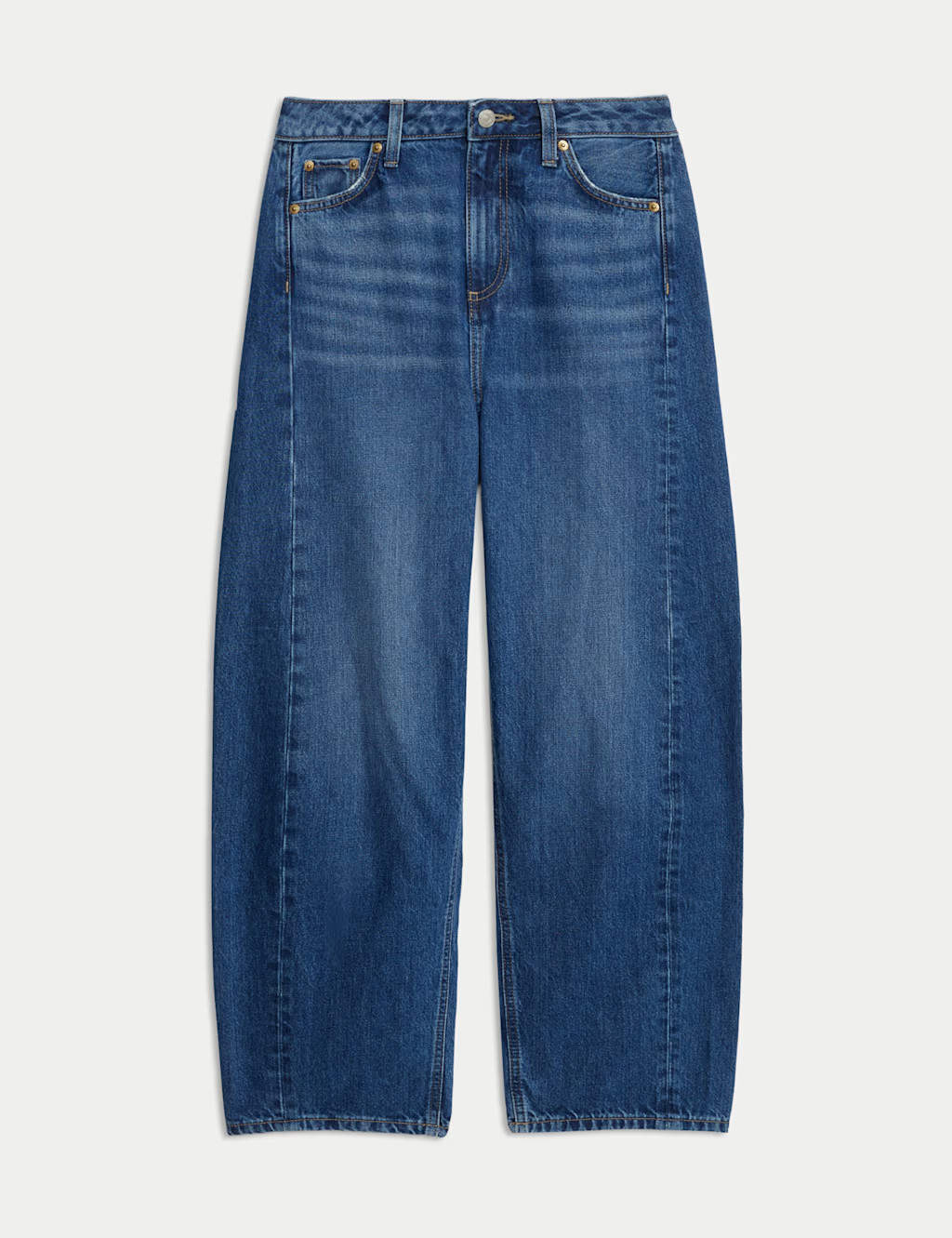 Mid Rise Barrel Jeans | Marks & Spencer (UK)