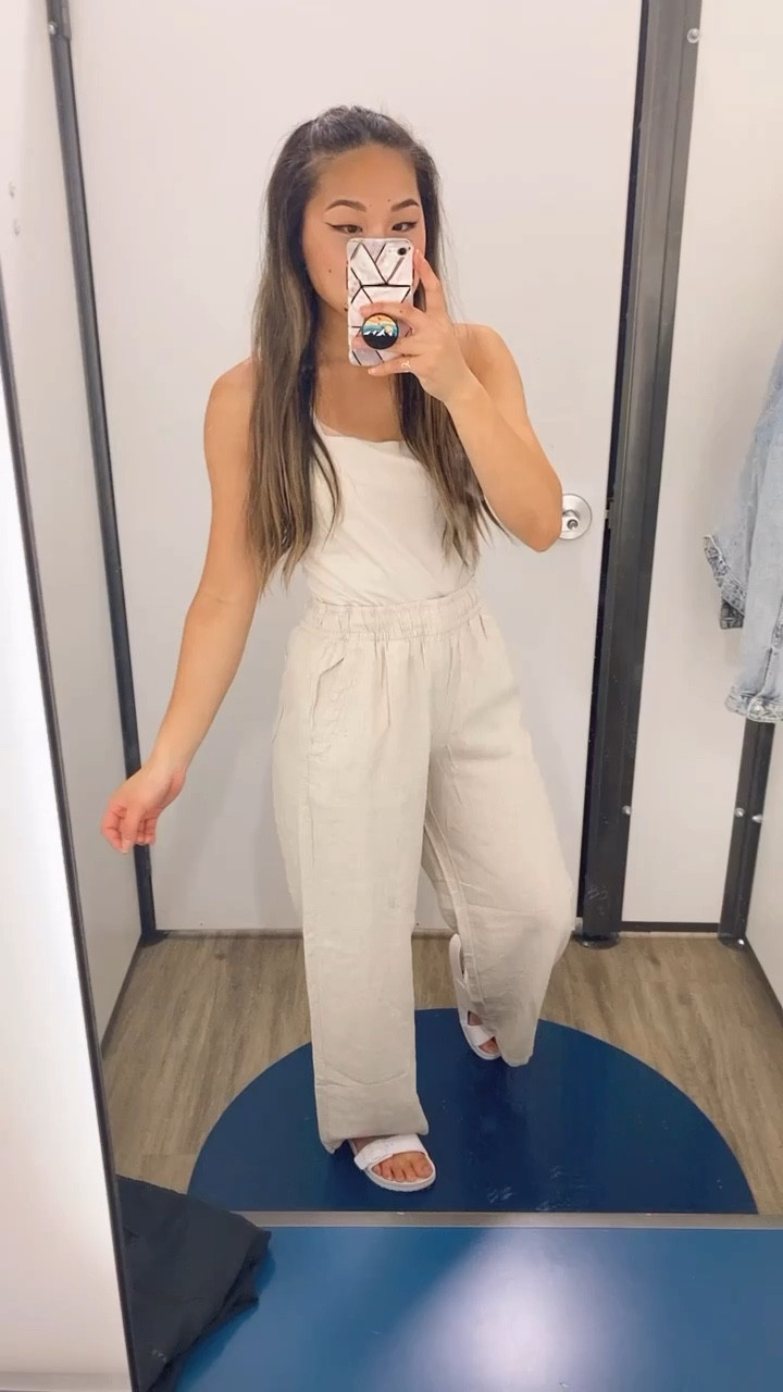 Spring Linen pant and bodysuit outfit. Both size small from old navy! 

#LTKSeasonal #LTKstyletip #LTKunder50