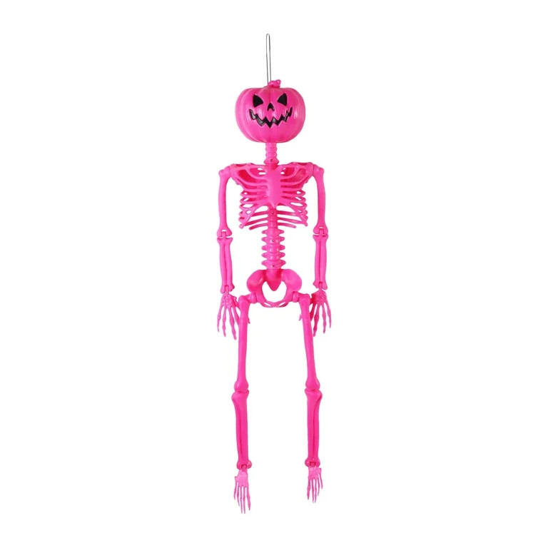 36" Pink Skeleton Wall Decor, Summer Frights by Way To Celebrate - Walmart.com | Walmart (US)