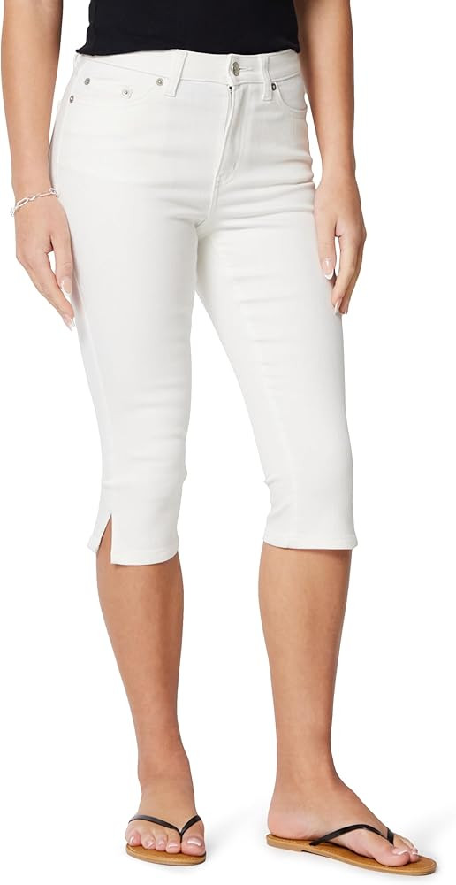 Amazon Essentials Women's High-Rise Slim Fit Capris Denim Pedal Pusher Jean | Amazon (US)