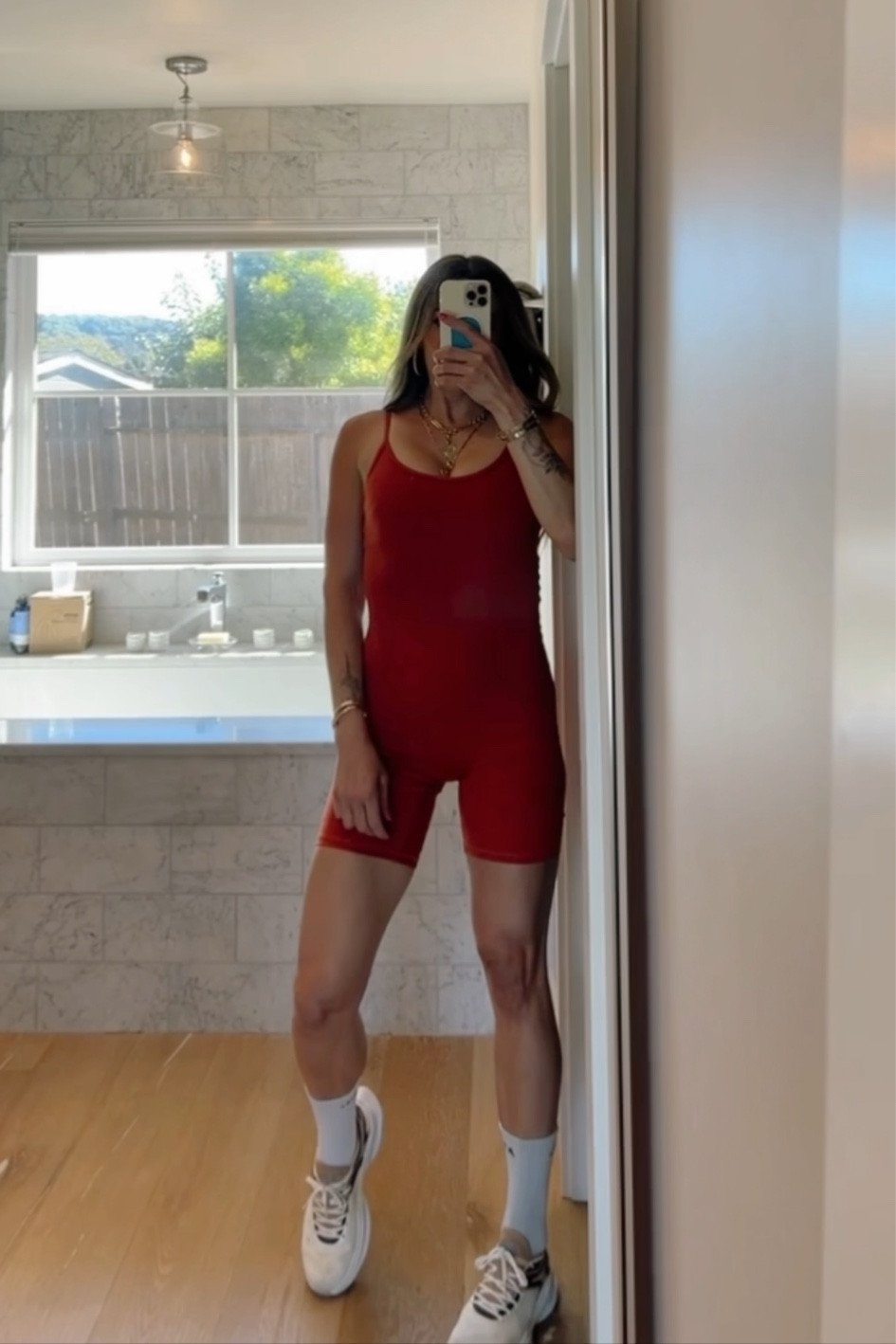 Today’s outfit - @recreationsweat playsuit in Clay Court and @apl mclaren shoes. 

Fitness | activewear | jumpsuit

#LTKSeasonal #LTKstyletip #LTKFitness