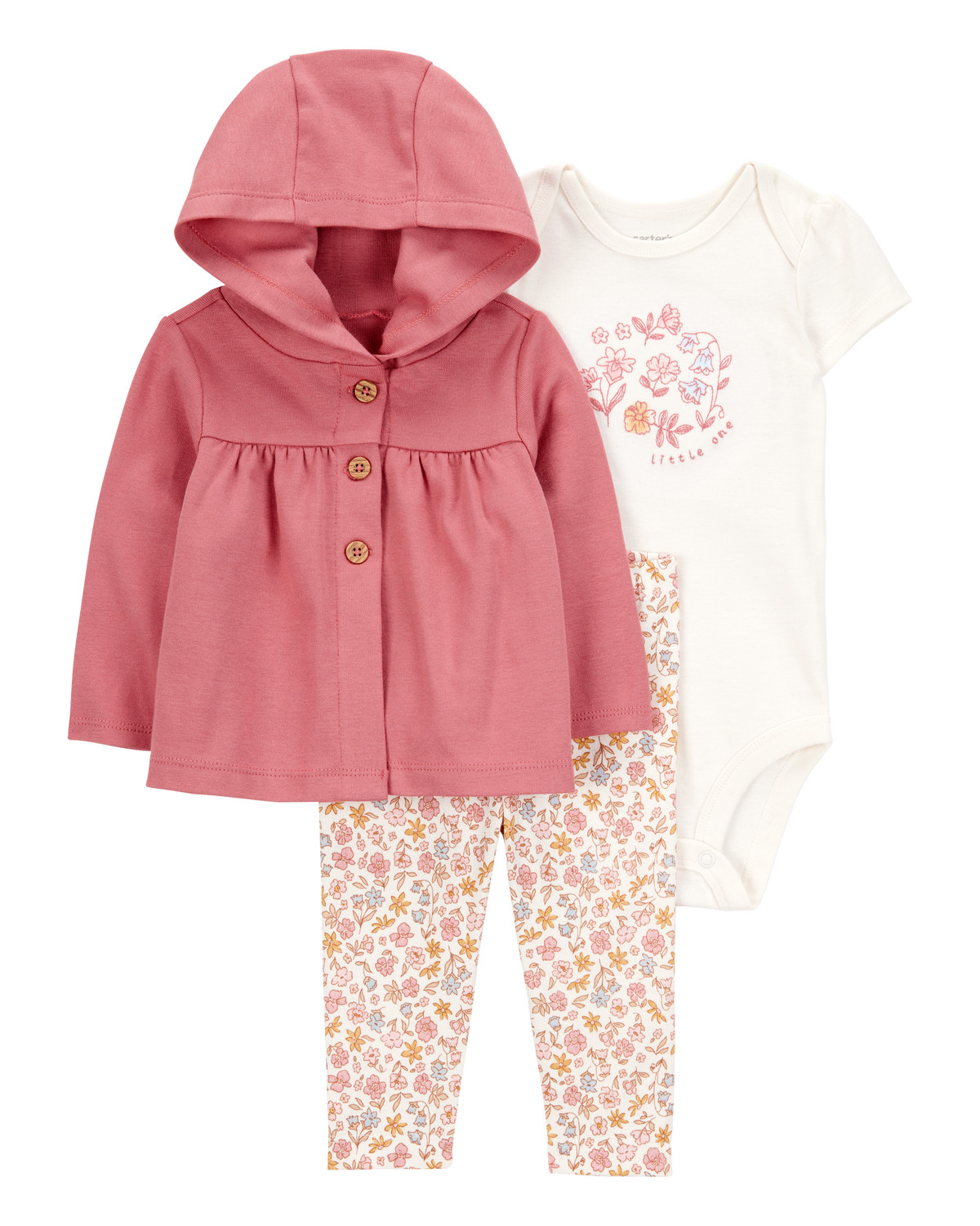 Baby 3-Piece Little Cardigan Set - Pink | Carter's Inc