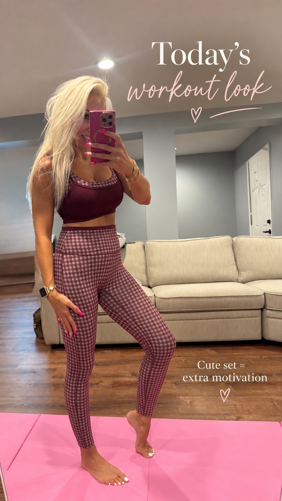 Fall workout outfit 🤎🍂 This Abercrombie & Fitch matching workout set is so cute and flattering! Loving the burgundy tones for fall perfect for Pilates, walking, gym days or an everyday athleisure look. Linking this Abercrombie activewear set + more fall workout outfits in my LTK!

#LTKdayinmylife #LTKmorningroutine #LTKActive