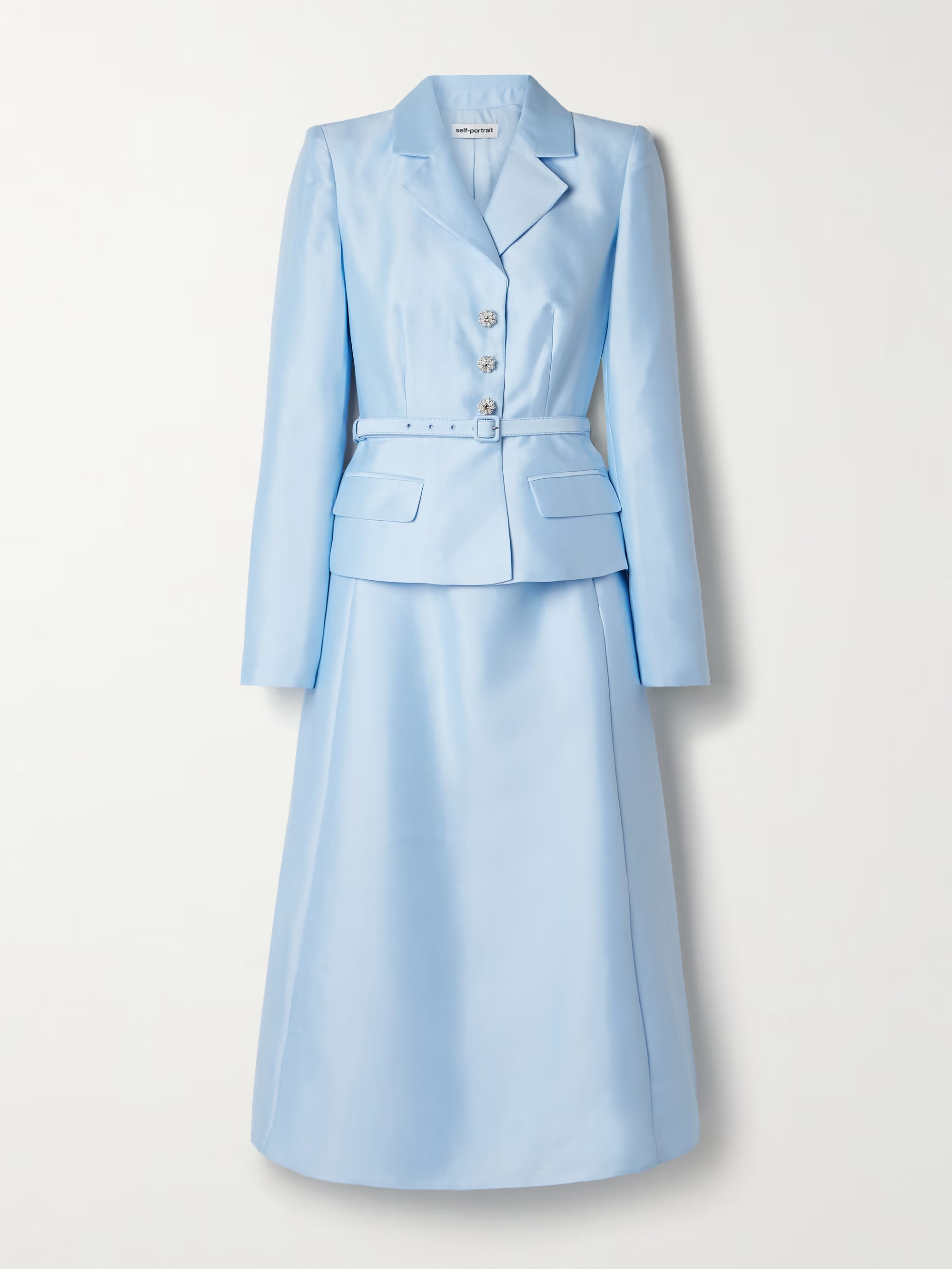 Layered embellished taffeta midi dress | NET-A-PORTER (US)