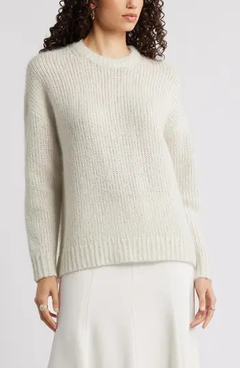Nordstrom Metallic Crewneck Sweater | Nordstrom | Nordstrom