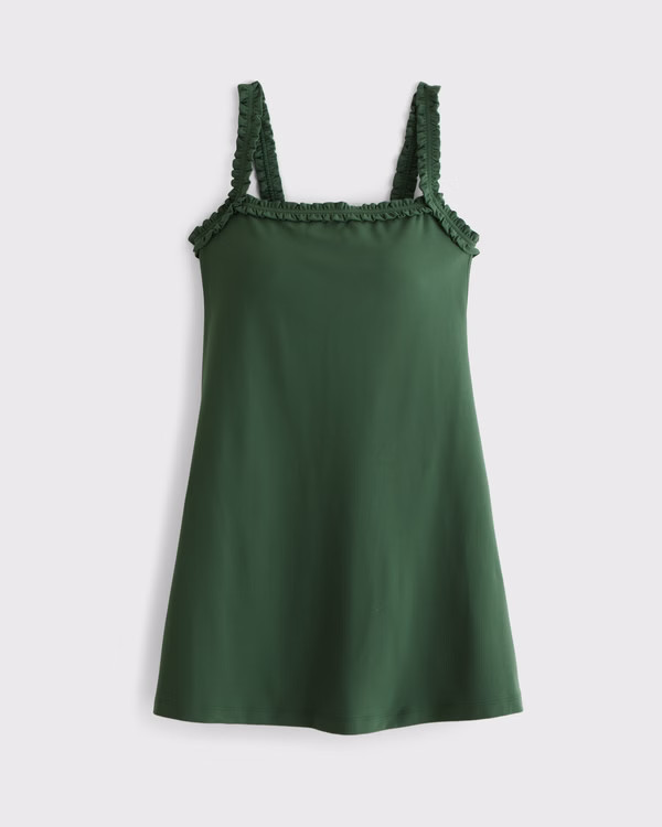 YPB studioFLEX Scrunchie Strap Mini Dress | Abercrombie & Fitch (US)