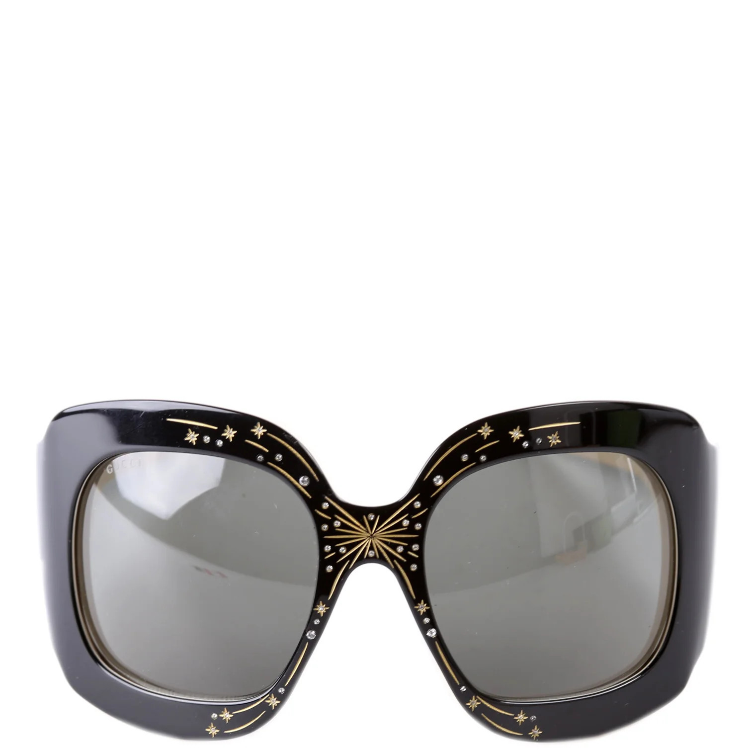 GG1093S Hollywood Forever Sunglasses Black/Cream | Keeks Designer Handbags